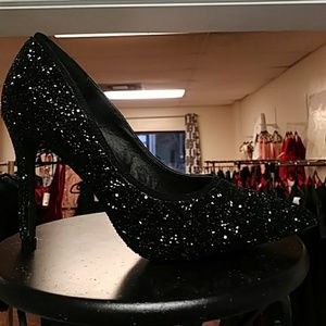 Black stiletto heels